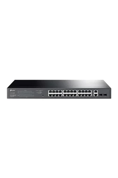 Tp-link Tl-sg1428pe 24 Port 10-100-1000 Poe Switch 2 Port Sfp Çelik Kasa Rack Mount ürün görseli 1