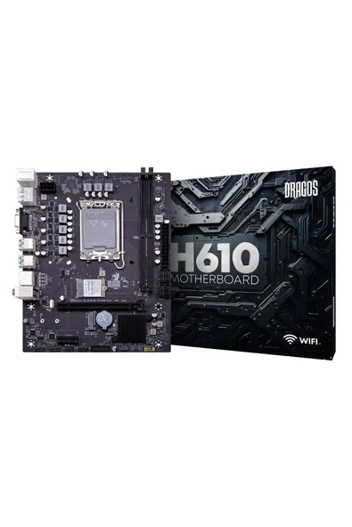 Dragos Pro H610M-E M.2 Sata Wı-Fı+Bt Ddr4