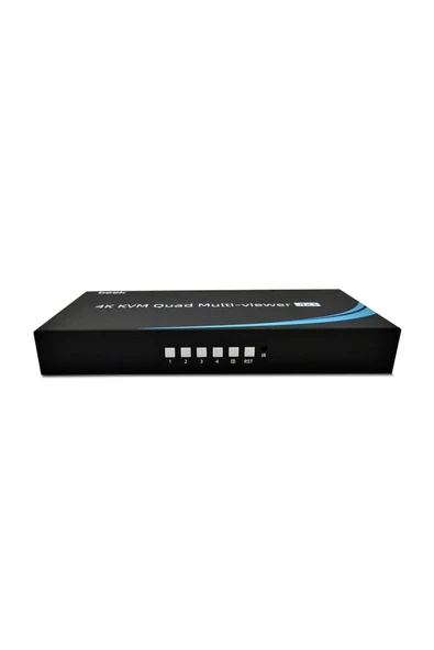 KVM Quad Multi-viewer 4x1 4 in 1 out HDMI KVM seamless switch, sharing 1 display ürün görseli 1