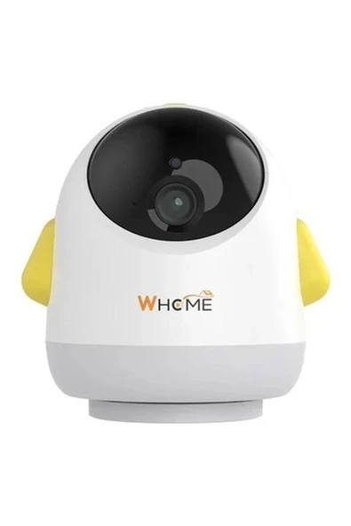 Yapay Zeka Destekli 360° Gece Görüşlü Sarı Wifi Bebek Güvenlik Kamerası (4172) ürün görseli 1