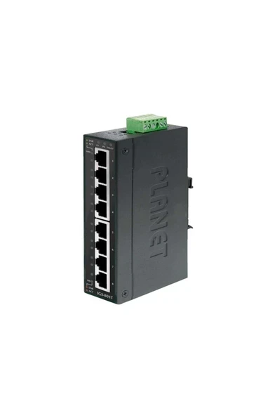 8-Port 10/100/1000Mbps Industrial Ethernet Switch (-40~75 Degree C) ürün görseli 1