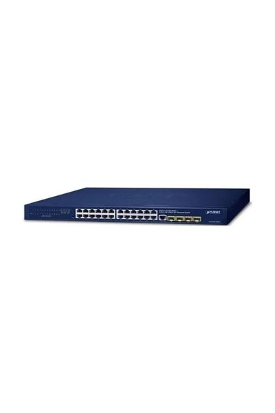 Planet PL-GS-4210-24T4S 24 Port Gigabit 4 Port Sfp Yönetilebilir Poe Switch ürün görseli 1