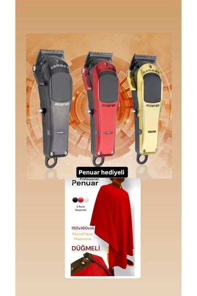 Gamma Boosted Saç Sakal Profesyonel Tıraş Makinesi ürün görseli 1