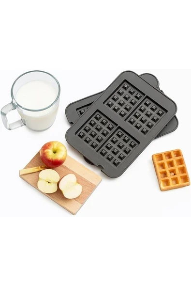 Bistro Waffle Plakası – GreenPan Bistro Tost Makinesi ile Uyumlu – Thermolon™ Seramik – PFA ürün görseli 1