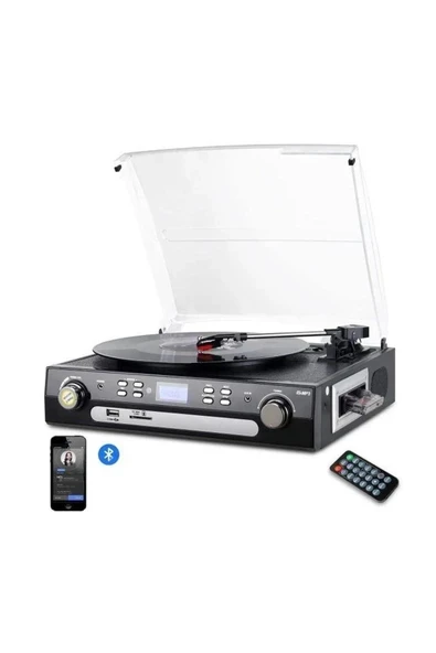 Dıgıtnow Stereo Hoparlörlü Bluetooth Kayıt Oynatıcı Black-36 ürün görseli 1