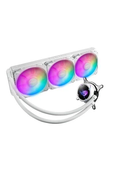 Asus ROG STRIX LC II 360 ARGB AURA SYNC RGB 120MM ADRESLENEBİLİR RGB FAN SIVI CPU SOĞUTUCUSU BEYAZ V3 ürün görseli 1