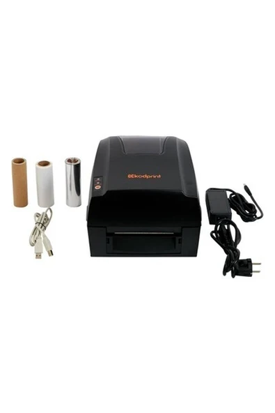 Kodprint TT-452 Masaüstü 203DPI Barkod Etiket Yazıcı (Usb, Ethernet, Seri ) Rıbonlu ürün görseli 1