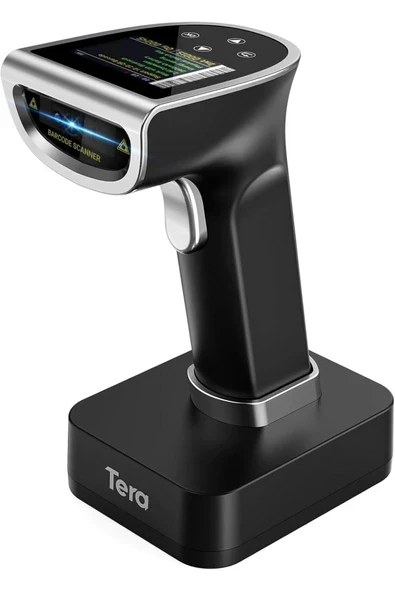 BRFShop Pro 1D 2D QR Barkod Tarayıcı Kablosuz: Dijital Ayar Ekranı ve Tuş Takımı ve Güç Anah ürün görseli 1