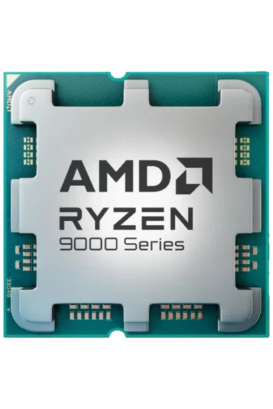 RYZEN 5 9600X 6 Core, 3,90-5.40GHz, 38Mb Cache, 65W, AM5 Soket, TRAY, (Dahili Grafik VAR, Fan Y ürün görseli 1
