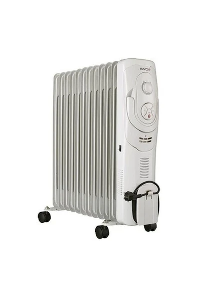 Awox 12F Dilim Plus Fanlı 2900 W Yağlı Radyatör ( BEYAZ RENK ) ürün görseli 1