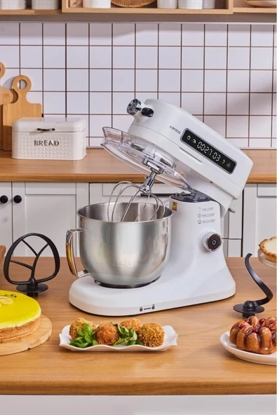 Pro Artisan Dijital Ekran Döküm Mutfak Şefi 1600W White 5 Lt. ürün görseli 1