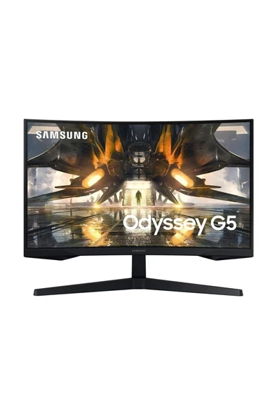 Samsung Odyssey G5 27" 1ms 165Hz VA WQHD (Display Port+HDMI) Freesync Premium Curve Monitör LS27AG550EUXUF ürün görseli 1