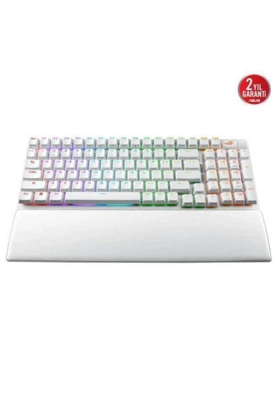 ROG STRIX SCOPE II 96 NX SNOW KABLOSUZ RGB GAMING KLAVYE ENG BEYAZ ürün görseli 1