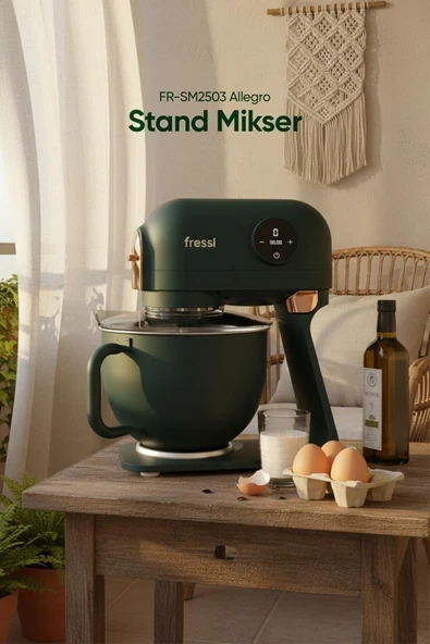 Hamur Yoğurma Makinesi Tam Döküm Demir Stand Mikser Mutfak Şefi FR-SM2503 Allegro ürün görseli 1