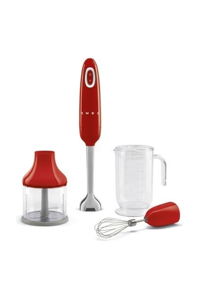 smeg 50's Style Kırmızı El Blender Seti HBF03RDEU ürün görseli 1