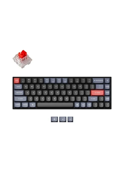 Keychron K6 Pro Qmk/vıa Custom Kablosuz Mekanik Oyuncu Klavyesi-Hot-Swappable-Bluetooth 5.1-Multitasking -White Led- Gateron G-Pro Red Switch ürün görseli 1