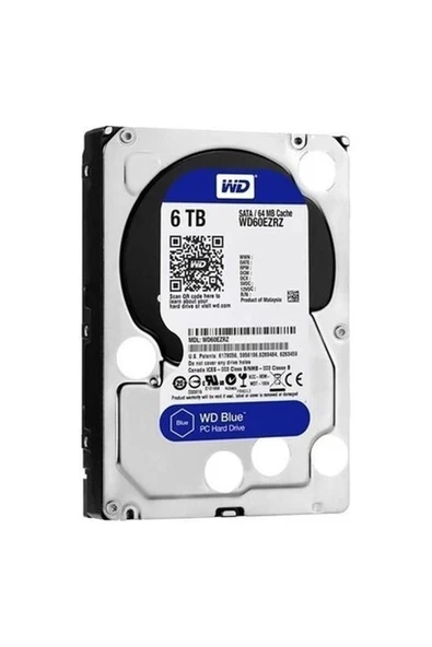 WD Blue 6TB 5400RPM Sata 3.0 64MB 3.5\ ürün görseli 1