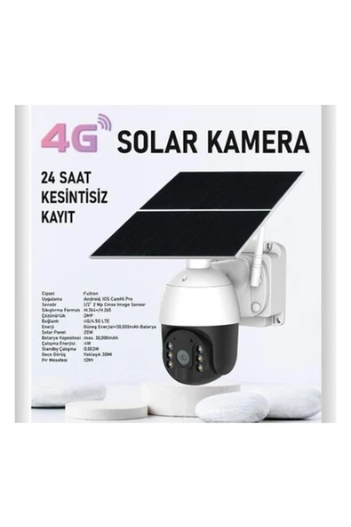 4g Solar Kamera 7/24 Kayıt Yüksek Donanım ürün görseli 1
