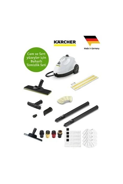 Karcher Hijyenik Kaliteli Yaşam buharlı Temizleyici Sc 2 Easyfix Full-Set+Cam Başlığı 21 Parça Temizlik Seti +Tüy&Tiftik toplama Makinesi ürün görseli 1
