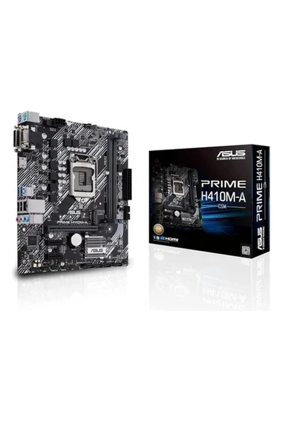 Prime H410M-A/CSM Intel H410 LGA1200 Ddr4 2hdmı Dvı VGA M2 Usb3.2 Matx ürün görseli 1