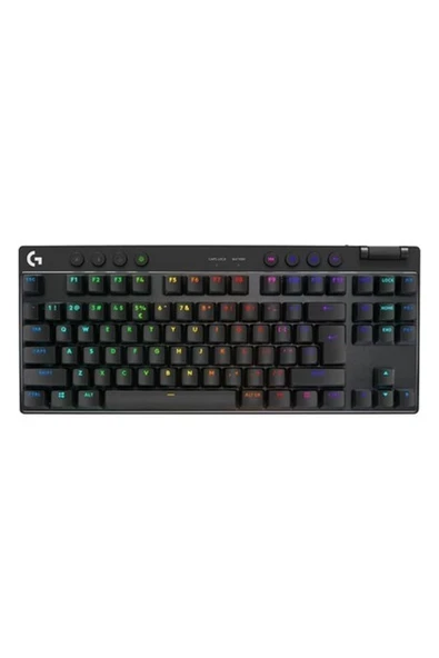 G Pro x Tkl Lıghtspeed Kablosuz Oyun Klavyesi, Ultra Portatif Sayısal Tuş Takımsız Tasarım, Lıghtsync Rgb, Pbt Tuş Başlıkları, Tıklamalı Anahtarlar (Gx Brown), Ingilizce Q Klavye, Siyah ürün görseli 1