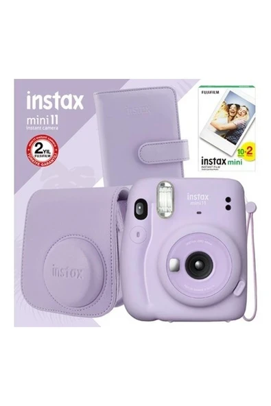 Fujifilm Instax Mini 11 Lila Fotoğraf Makinesi Seti 1 ürün görseli 1