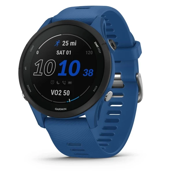 Garmin Forerunner® 255, GPS ile Çalışan Akıllı Saat, Gelişmiş Bilgiler, Uzun Ömürlü Pil, Gelgit Mavisi (Yenilendi) ürün görseli 1