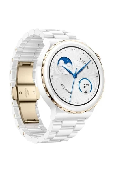 Huawei Watch Gt3 Pro 43MM Seramik Kasa - Beyaz Seramik ürün görseli 1