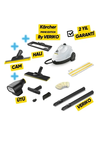 SC 2 Easyfix Prime Buharlı Temizlik Makinesi by VERIKO Edition, Ütü, Cam, Halı, Lavabo ürün görseli 1