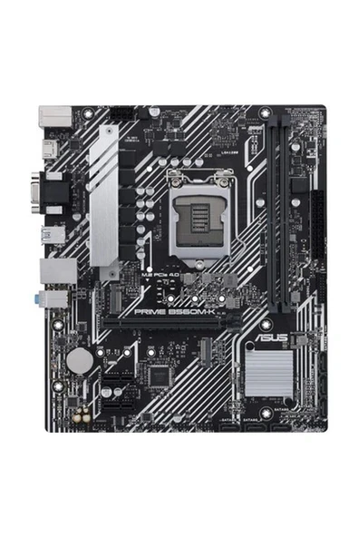 Prime B560M-K Intel B560 LGA1200 Ddr4 4800 Hdmı VGA 2x M2 Usb3.2 Aura Rgb Matx Asus 5x Protection Iıı, Armoury Crate, Aı Suite 3 Anakart ürün görseli 1