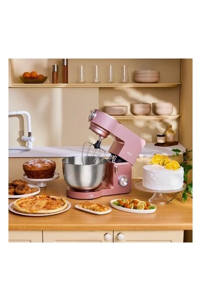 Karaca Multichef Ultra 2000W 7 Litre Stand Mikser Rosegold (Kıyma Çekme/sucuk-Sosis/içli Köfte Aparatlı) ürün görseli 1