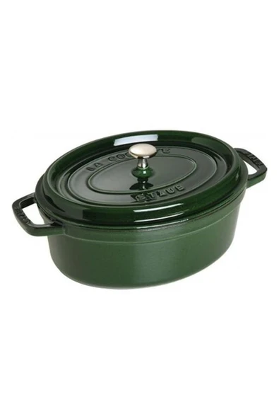 Staub La Cocotte Oval Döküm Tencere Fesleğen Yeşili 29Cm ürün görseli 1
