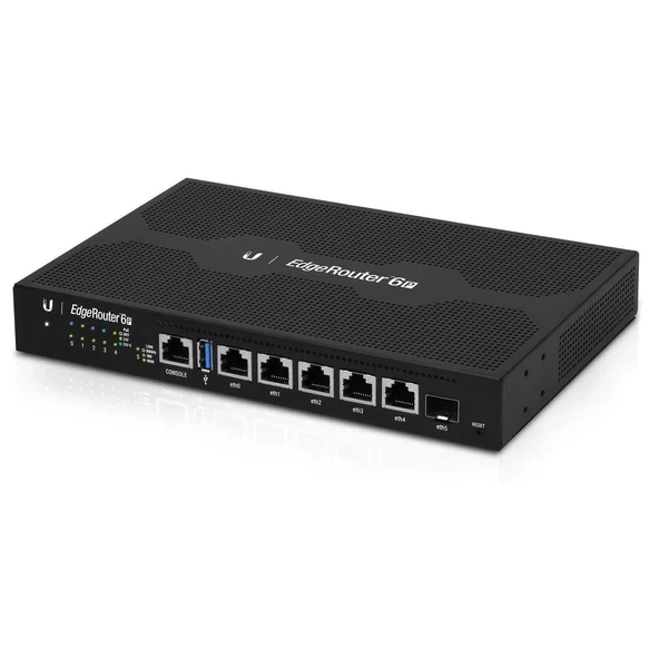 Ubiquiti EdgeRouter 6P, 1 SFP Bağlantı Noktalı 6 Bağlantı Noktalı Gigabit Yönlendirici (ER-6P-US) (Yenilendi) ürün görseli 1