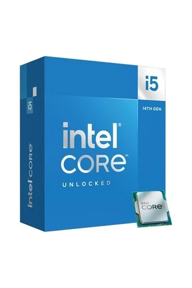 Intel Core I5 14600 29.5mb 10çekirdekli O/b Hd VGA 1700P 65W Kutulu+Fanlı ürün görseli 1