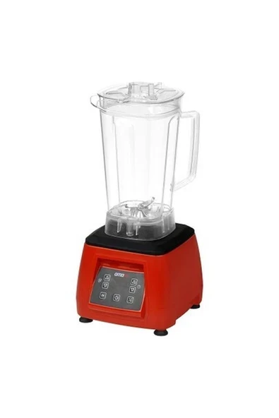 Omake Bar Blender 3 Litre Dijital Şeffaf Kapak Sensörsüz Kırmızı ürün görseli 1
