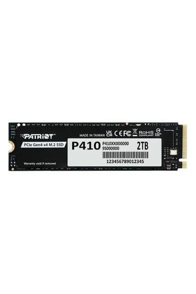 Patriot Patrıot P410 2tb 5000/4500MB/S M2 Pcıe Gen4 Nvme SSD P410P2TBM28H ürün görseli 1