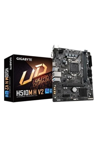 Gigabyte H510M-H V2 Soket LGA1200 Ddr4 3200 Mhz Dvı-D VGA Hdmı Anakart ürün görseli 1