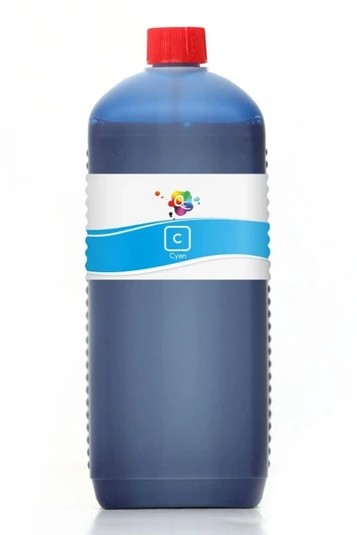 Qc Brother Gtx Pro Bulk Dtg Uyumlu Yazıcı Mürekkebi 1000ML C Cyan Mavi Pigment ürün görseli 1