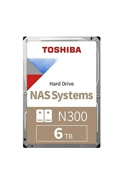 Toshiba N300 6TB 7200RPM Sata3 128MB Nas Sürücü Depolama HDWG160UZSVA ürün görseli 1
