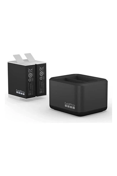 Gopro ADDBD-211 Hero 9 10 11 12 Black İkili Şarj Cihazı + 2 adet Enduro Batarya ürün görseli 1