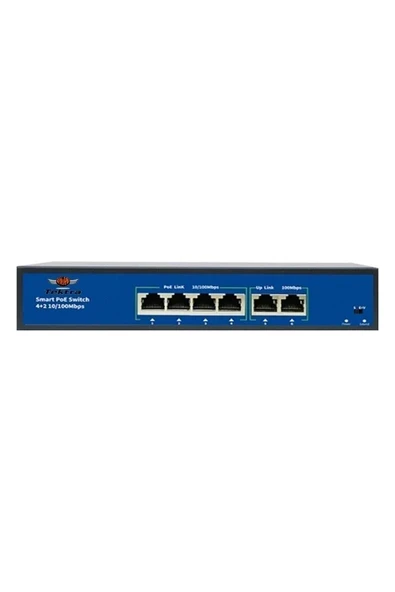 TKS-0420FBL-A 4 Port Switch ürün görseli 1