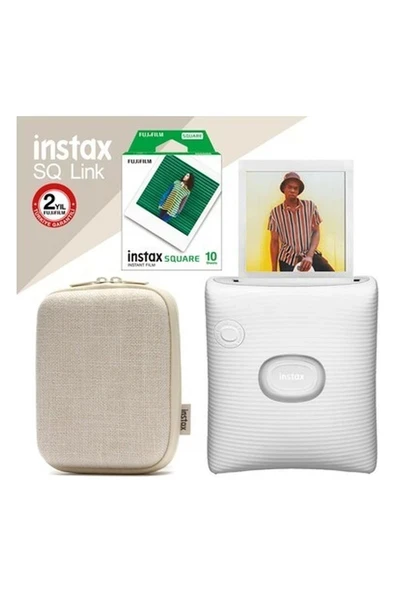 Instax Sq Link Beyaz Ex D Akıllı Telefon Yazıcısı ve Hediye Seti 3 ürün görseli 1
