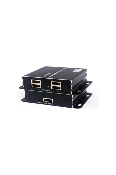 BS-EXT-HD-60-USB4 60 Mt RJ45 to 4 Port USB 2. 0 Alıcı Verici Sinyal Uzatıcı ürün görseli 1