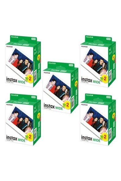 Instax Wide 20'li Film 5'li Set 100 Poz ürün görseli 1