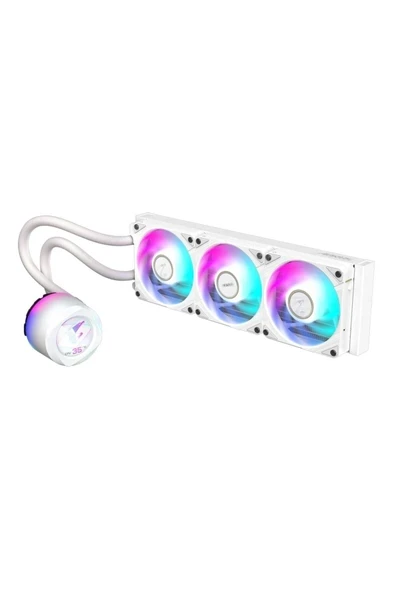 Gigabyte AORUS Waterforce X II 360 ICE ARGB LCD Intel-AMD Uyumlu Beyaz Sıvı Soğutucu ürün görseli 1