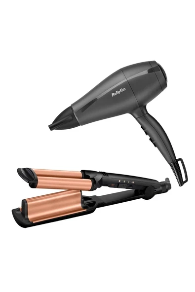 W2447E Deep Waver Su Dalgası Maşası ve 5910E 2000W Saç Kurutma Makinesi Seti ürün görseli 1