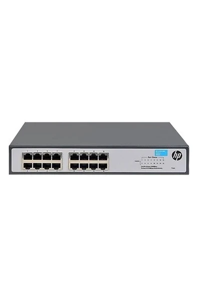 Hpe 16PORT 1420-16G JH016A Gıgabıt Yönetilemez Switch Masaüstü ürün görseli 1