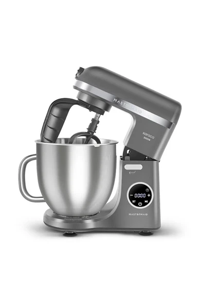 Mastermaid Chef Ultra D2000W Dijital Ekranlı Hamur Yoğurma Makinesi Galaxy Grey 7L ürün görseli 1