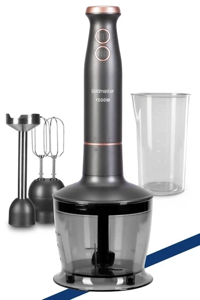 Antrasit 1500W 4 Bıçaklı Paslanmaz Çok Fonksiyonlu Blender Seti ürün görseli 1