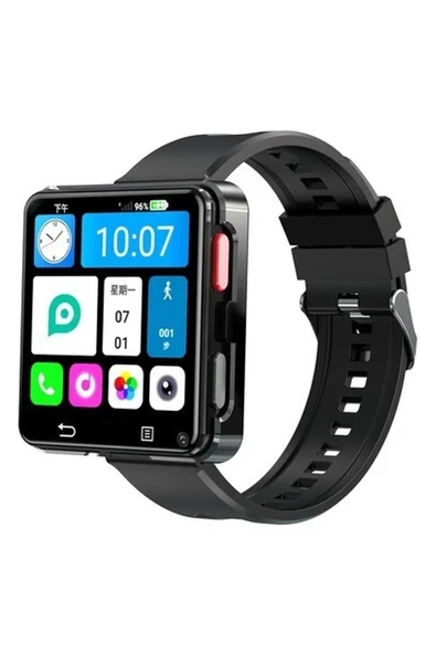 Wearfitpro WR668 4g Lite Sim Kartlı Btk Kayıtlı Gps Çift Kameralı 1200 Mah Yeni Nesil Gpt Destekli Akıllı Saat Siyah ürün görseli 1